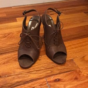 Open toe Manolo Blahnik heels